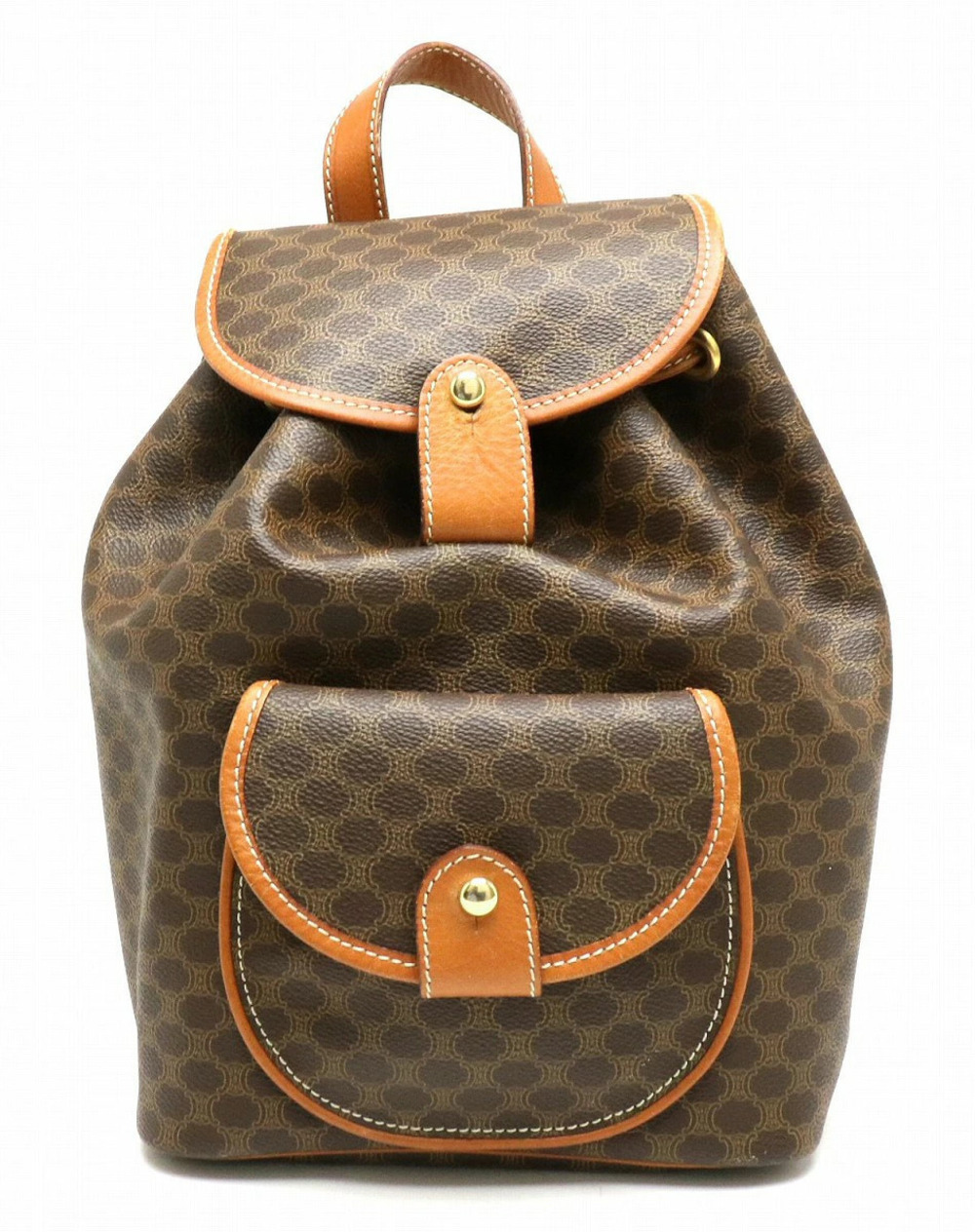 Celine Macadam backpack rucksack leather brown